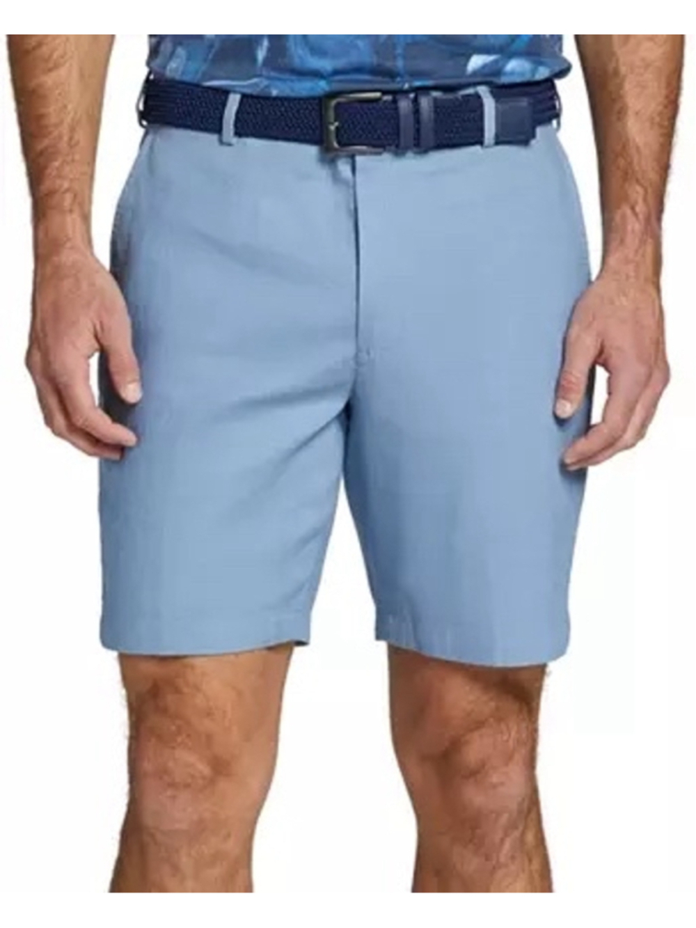 Men's Walter Hagen Clubhouse linen golf Shorts waist 35 Blue